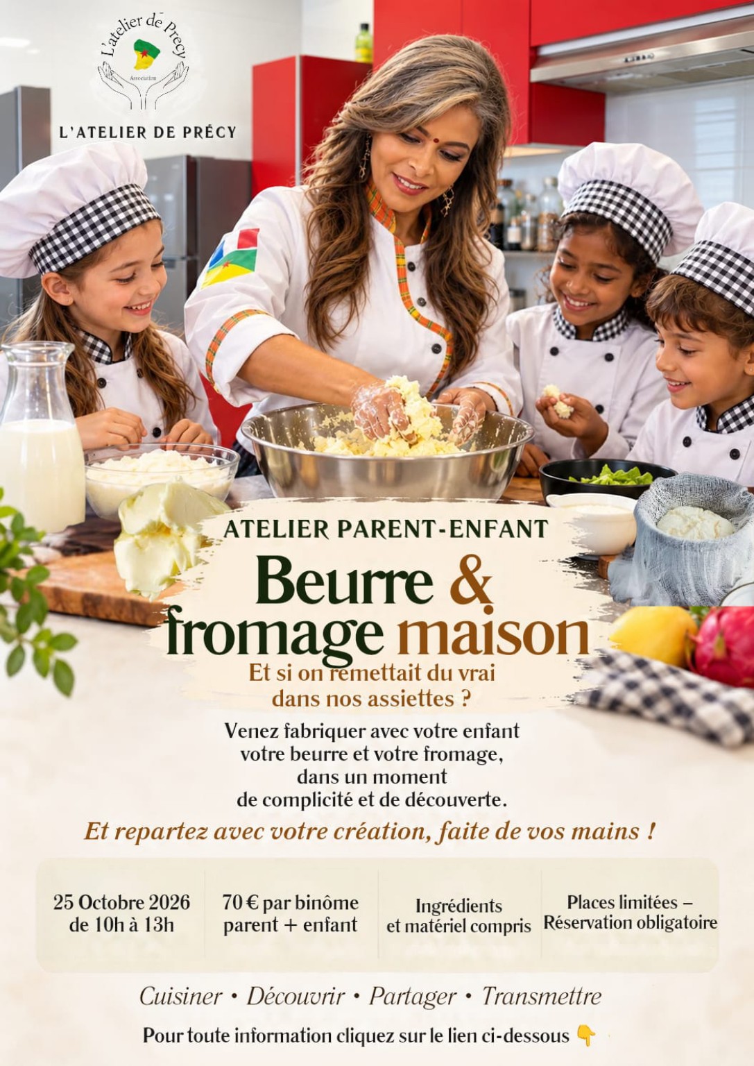 Affiche originale de l’atelier Beurre et fromage maison